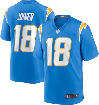 mens nike charlie joiner powder blue los angeles chargers g